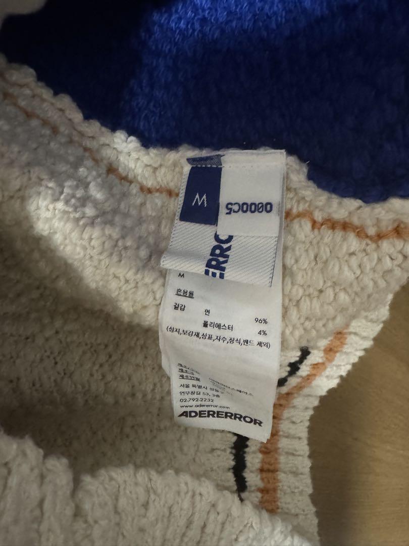 【ADERERROR】Alieb Knit Cardigan Z-BLUE