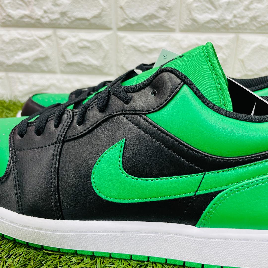 ナイキ エアジョーダン1 ロー 緑白黒 NIKE 553558-065 30.5 画像10