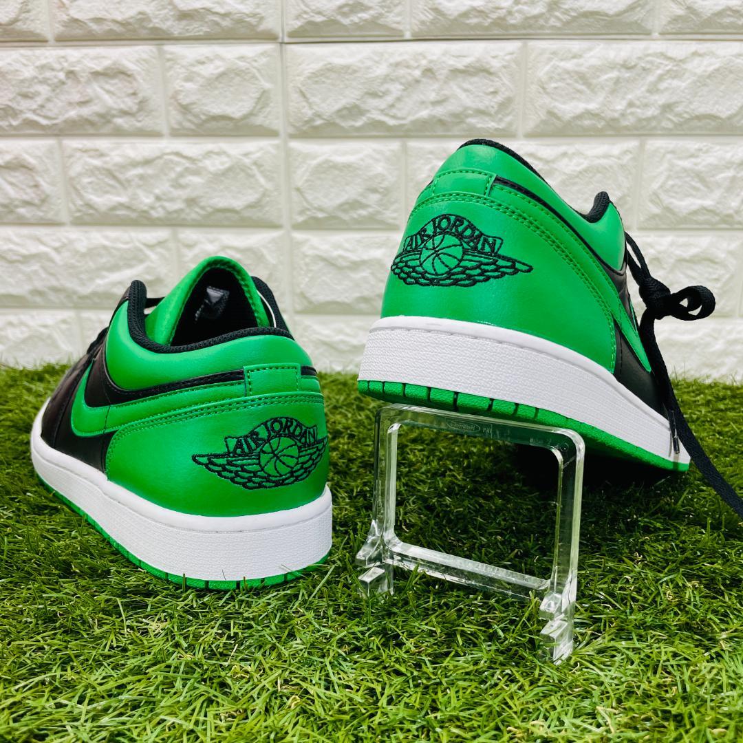 ナイキ エアジョーダン1 ロー 緑白黒 NIKE 553558-065 30.5 画像8