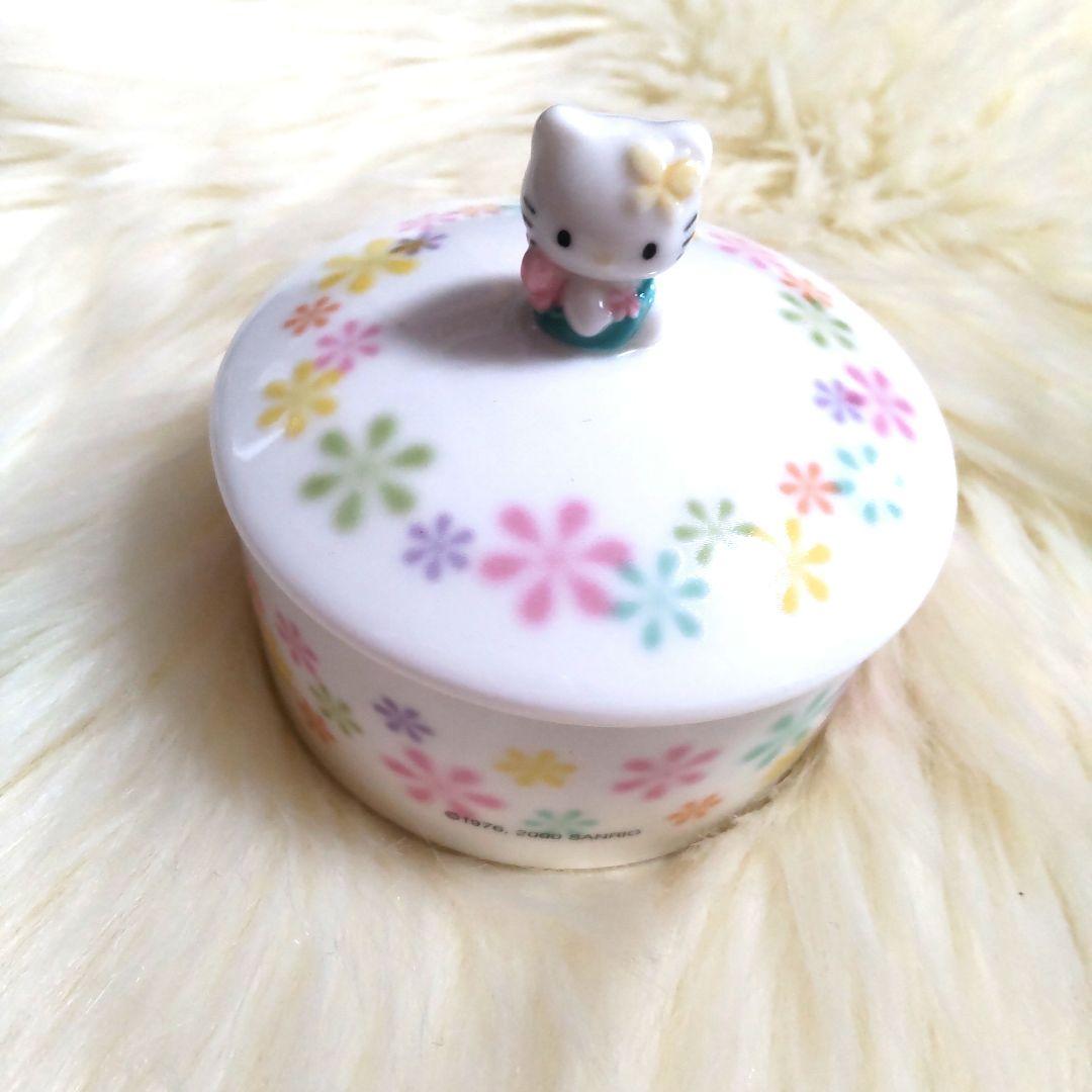 美品 レトロ 当時物 妖精キティちゃん 蓋付き小物入れ 陶器 希少 2000年