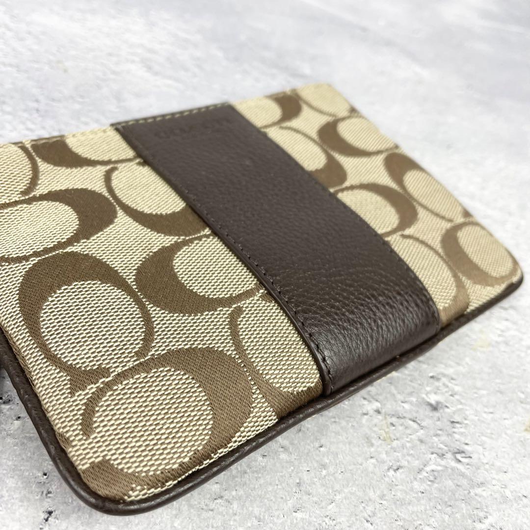 安い割引 美品♡COACH シグネクチャー柄 ミニバッグ コインケース ポーチ 小物