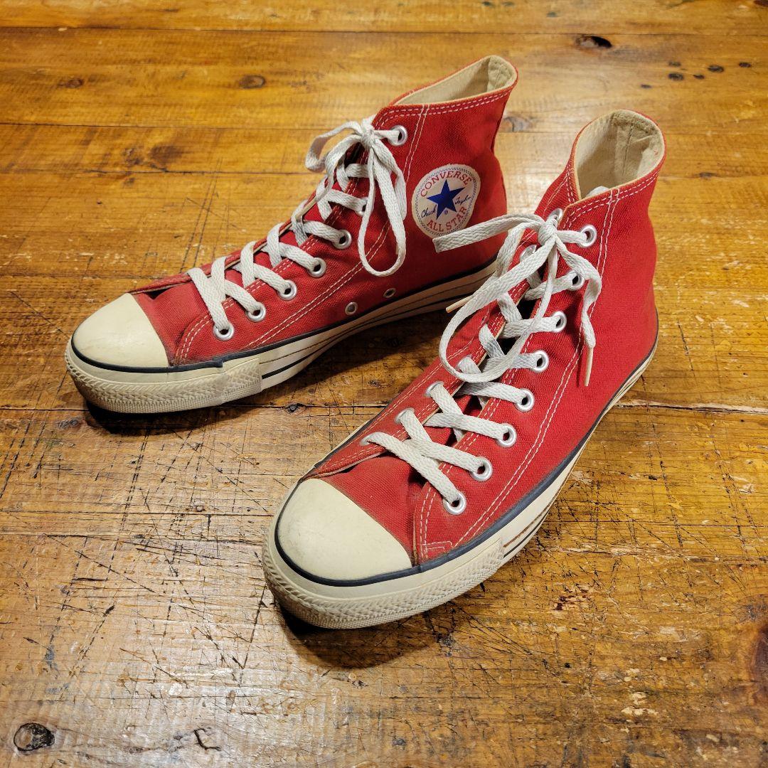 希少 90's USA製 vintage CONVERSE ALL STAR 赤
