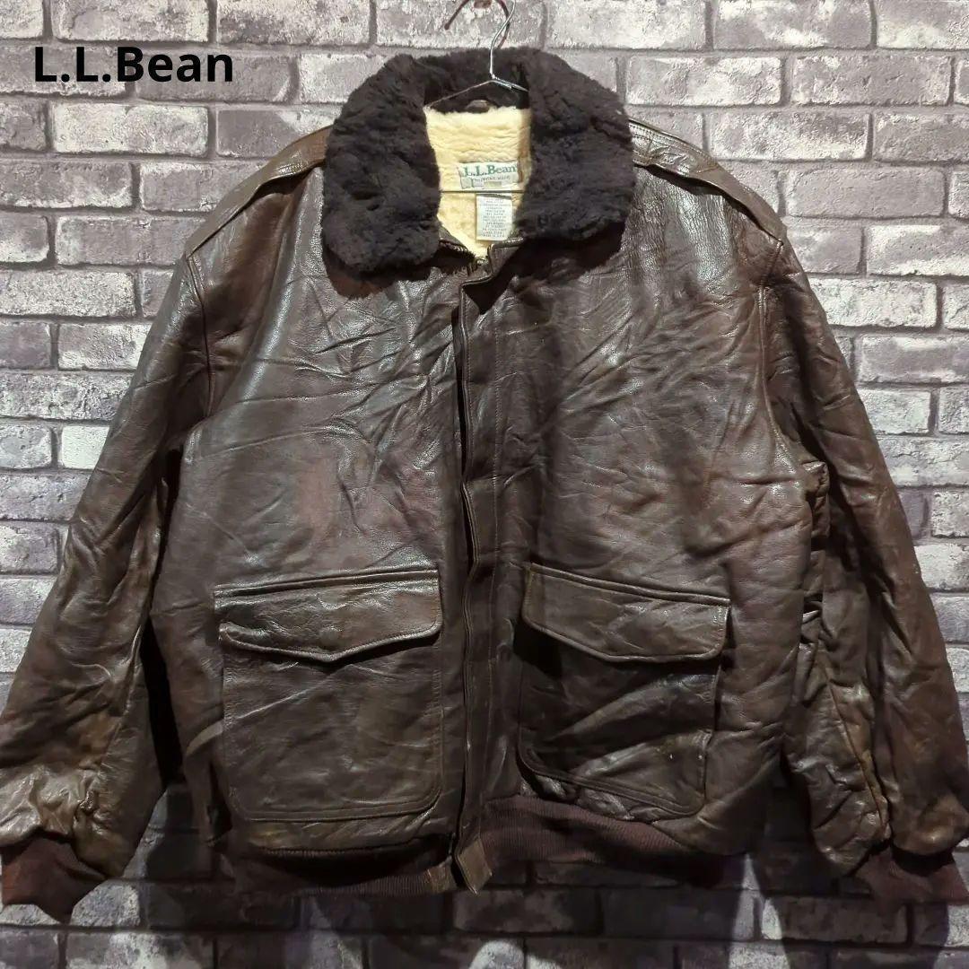 最終決算 a様/L.L.Beanエルエルビーン レザージャケット ボアフライト