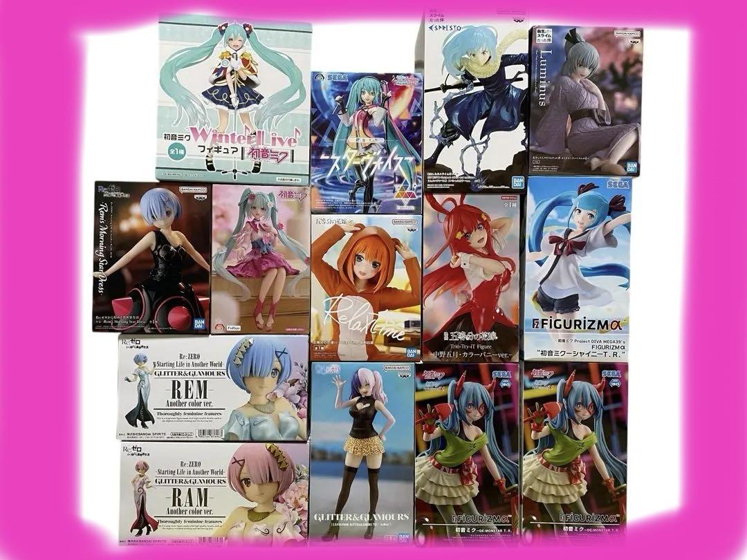 美少女 フィギュア 初音ミク、リゼロなど、25個　まとめ売り 美少女フィギュア 初音ミク、リゼロなど、25個 まとめ売り