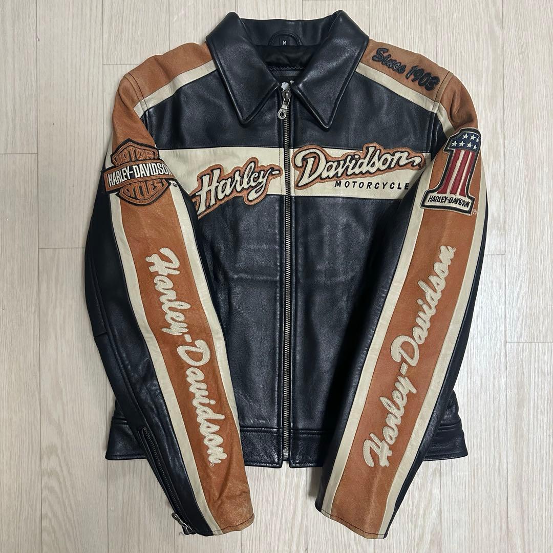 ハーレーダビッドソン ヴィンテージ シングル ライダース バイカー M ハーレーダビッドソン ヴィンテージ シングル ライダース バイカー M