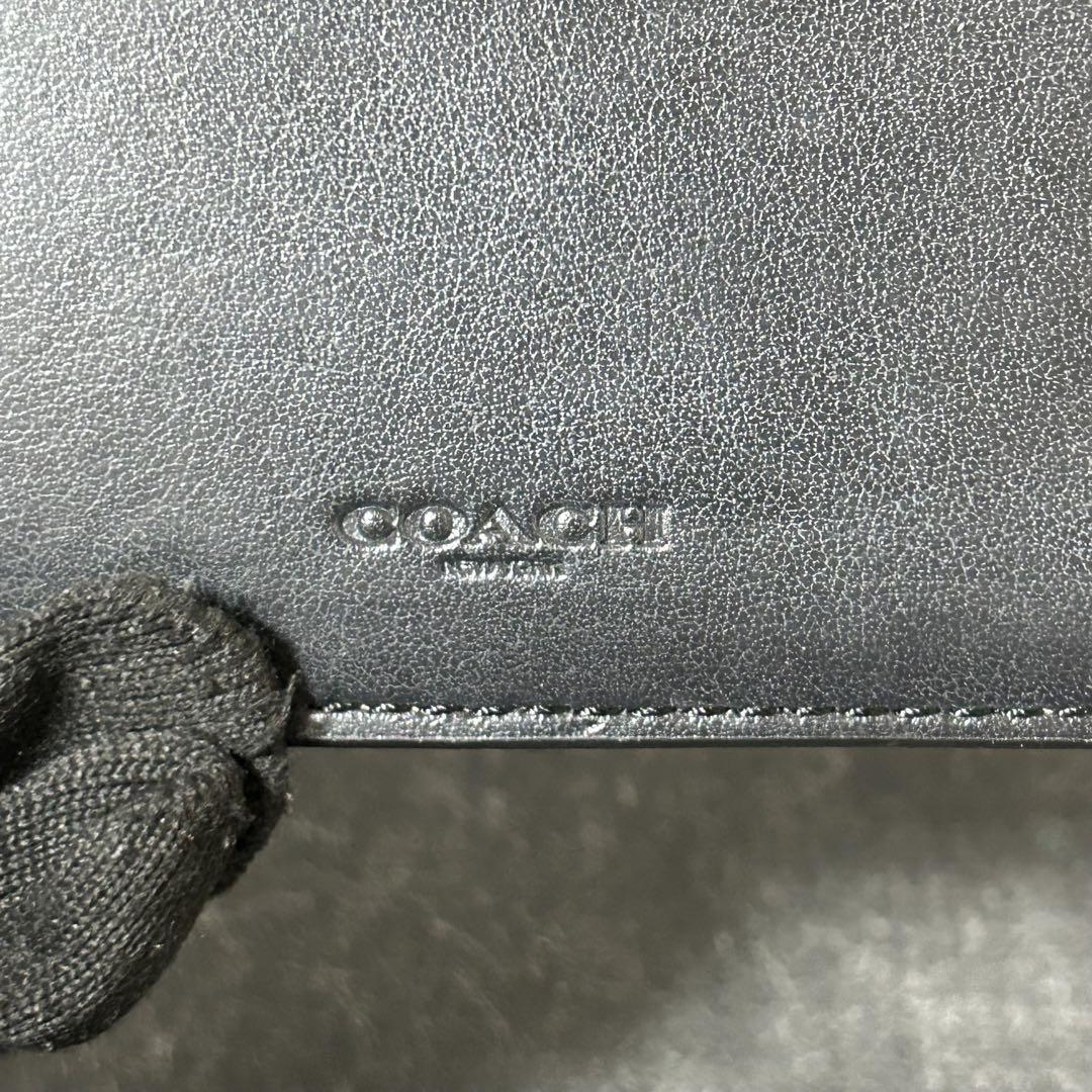 美品　COACH 二つ折り財布　CG柄　シグネチャー ブラウン　財布