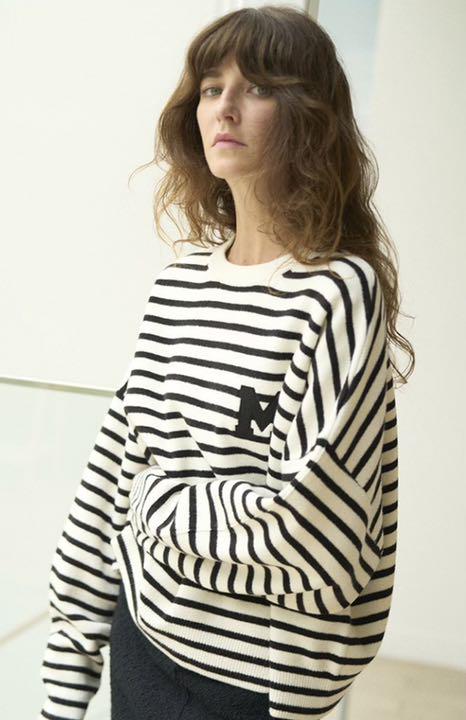 販促トレンド MilaOwen トレーナー見えニット Tシャツ/カットソー(七分/長袖) 販促トレンド MilaOwen トレーナー見えニット Tシャツ/カットソー(七分/長袖)