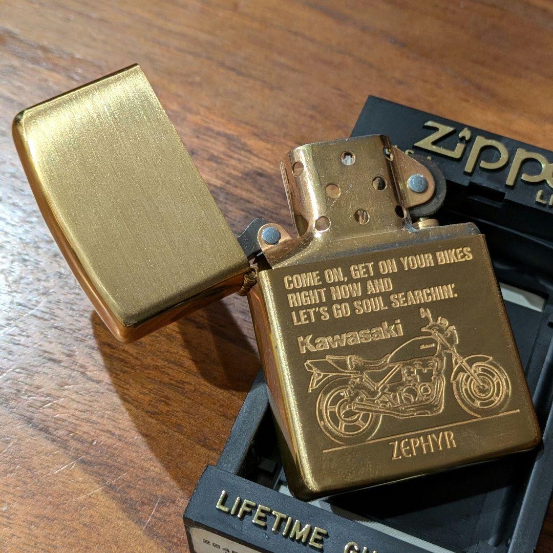 【新品】94年製 カワサキ KAWASAKI ゼファー Zippoデッドストック