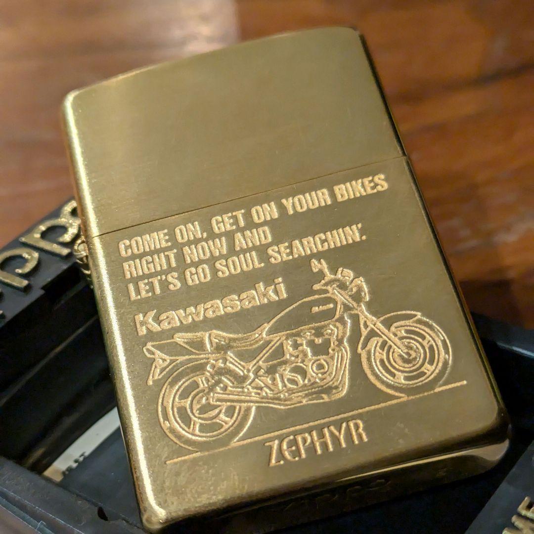 【新品】94年製 カワサキ KAWASAKI ゼファー Zippoデッドストック