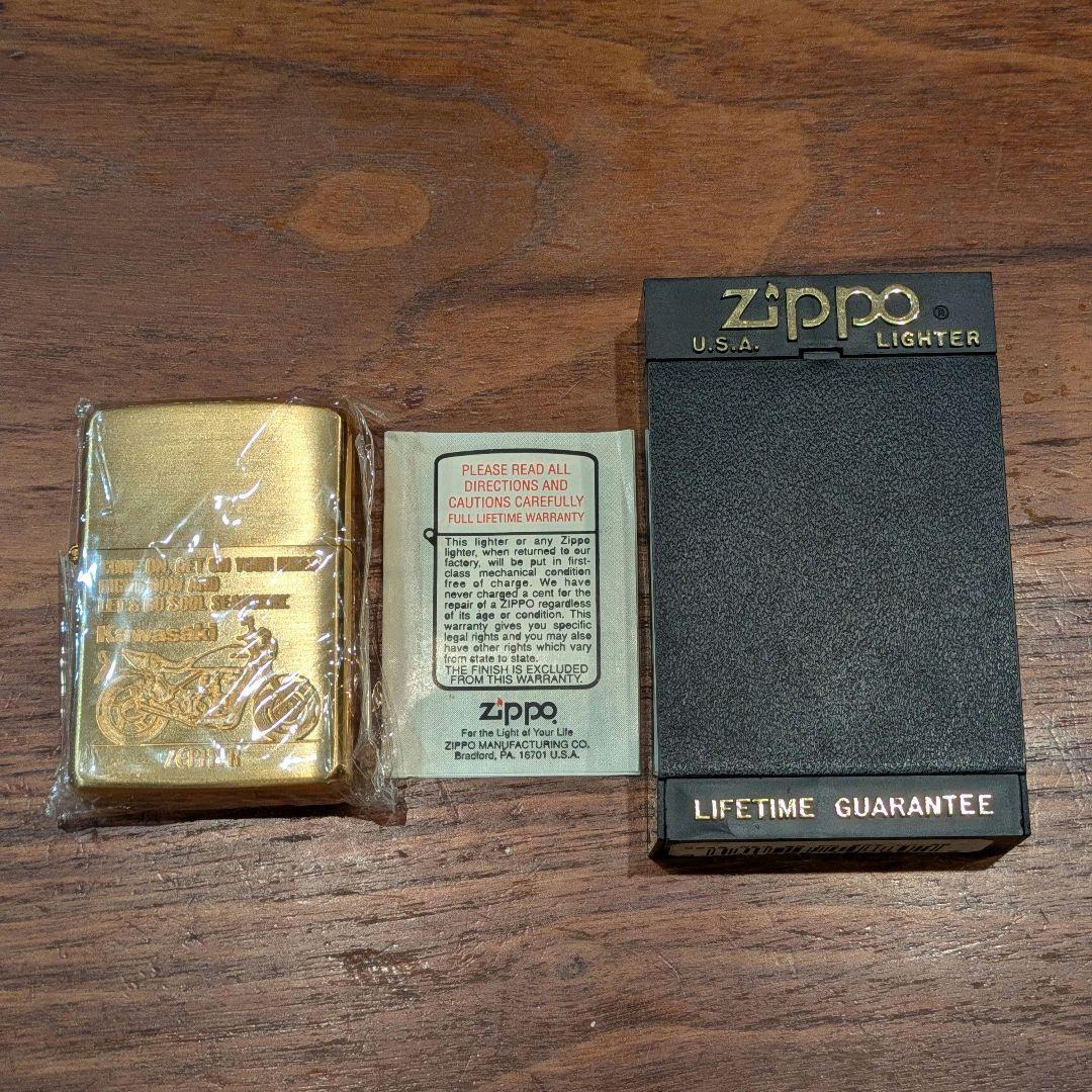 【新品】94年製 カワサキ KAWASAKI ゼファー Zippoデッドストック
