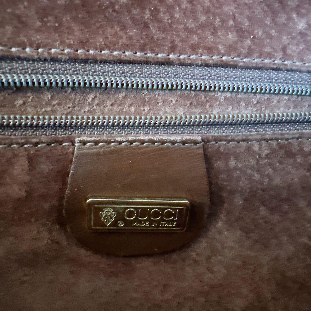 貴重 GUCCI オールドグッチ ショルダーバッグ ロゴ　クレスト