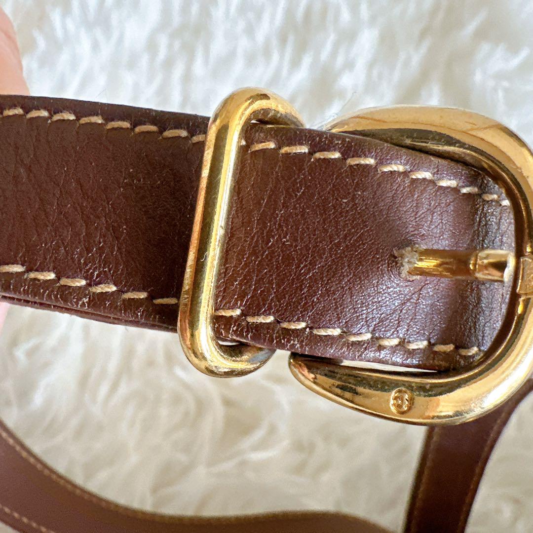 貴重 GUCCI オールドグッチ ショルダーバッグ ロゴ　クレスト