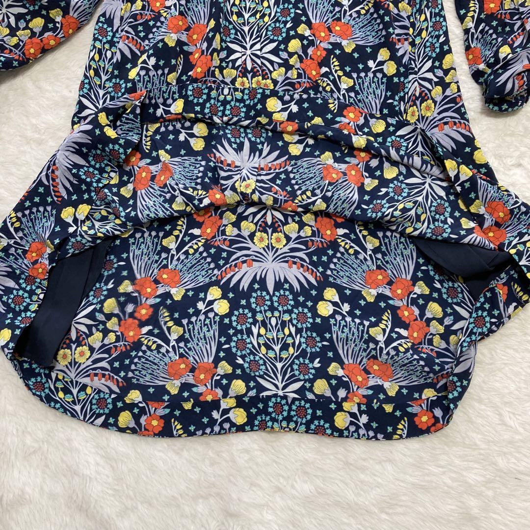 極美品】マークジェイコブス フレアワンピース シルク100花柄