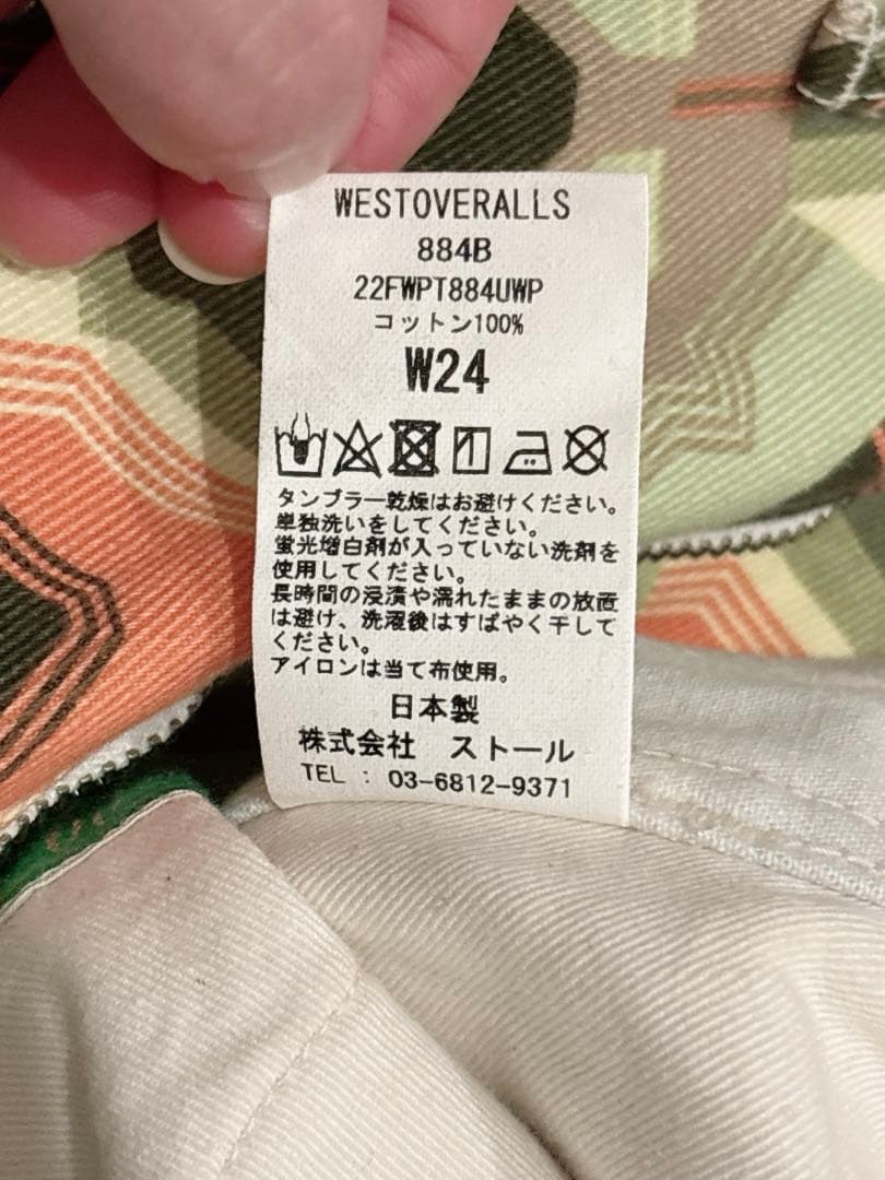 ウエストオーバーオールズ ユナイテッドアローズ ロク 総柄 パンツ デニム 24S WESTOVERALLS DECORATOM_COM_BR