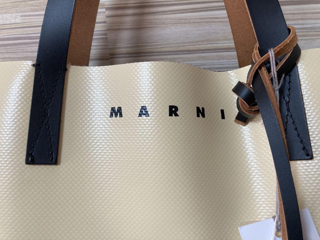 MARNI（マルニ）PVC TOTE BAG（ロゴバイカラートートバッグ）