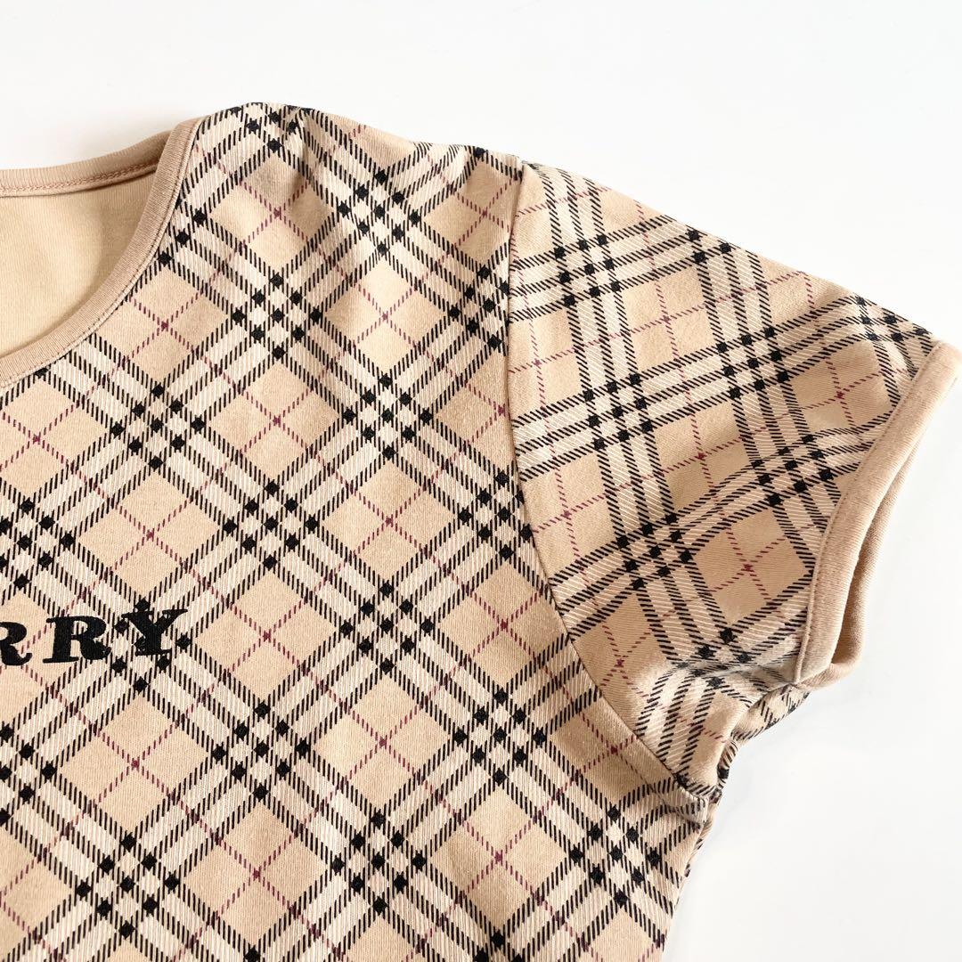 美品 BURBERRY LONDON ノバチェック センターロゴ Tシャツ L