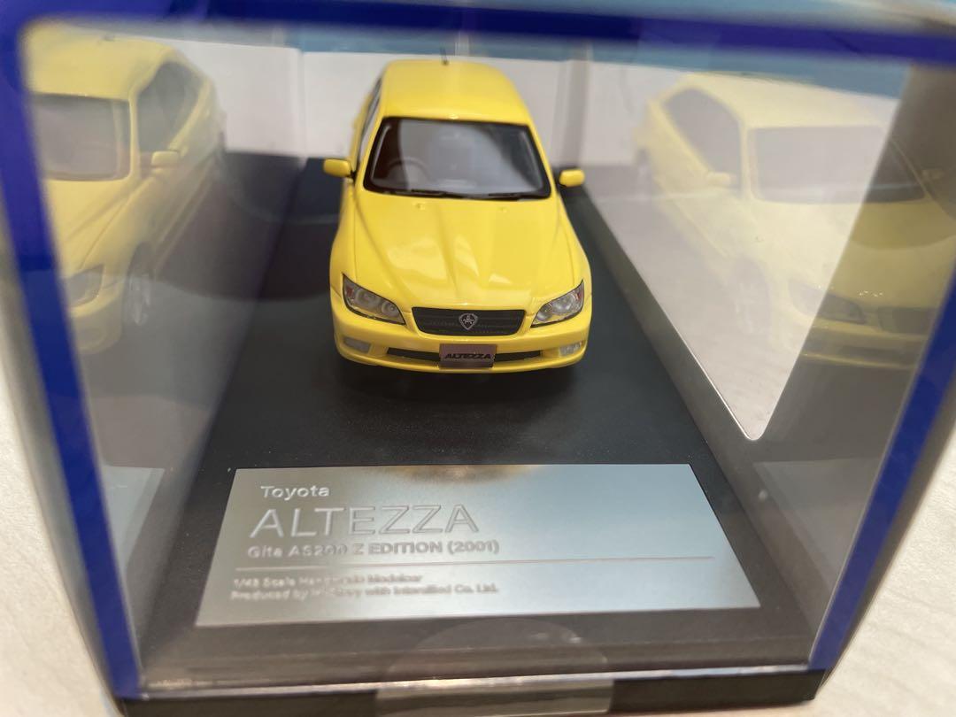 ハイストーリー 1/43 トヨタ アルテッツァ ジータ 2001 イエロー