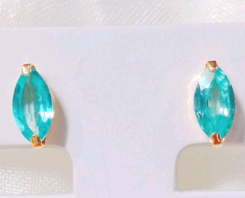 新品K18イエローゴールドブルージルコンピアス 計1.00ct l28tU-m42003841310 好評超特価