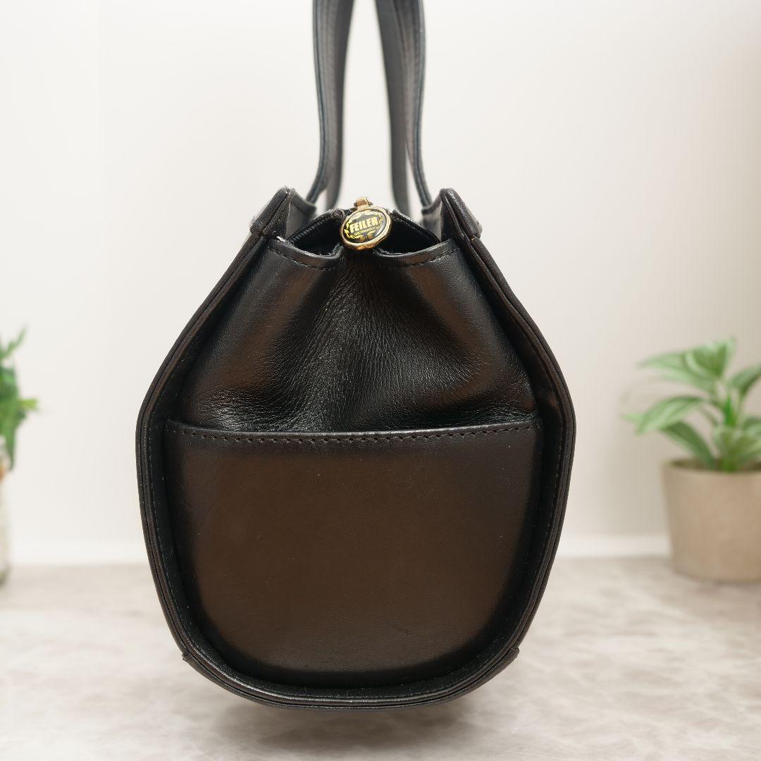 極美品◯FEILER フェイラー ハンドバッグ　ミニボストン 日本製 黒 楽天市場】フェイラー feiler ミニボストンの通販
