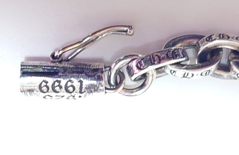 クロムハーツ ペーパーチェーンブレス 8インチ シルバー SV925 クロムハーツ ペーパーチェーンブレス 8インチ シルバー SV925