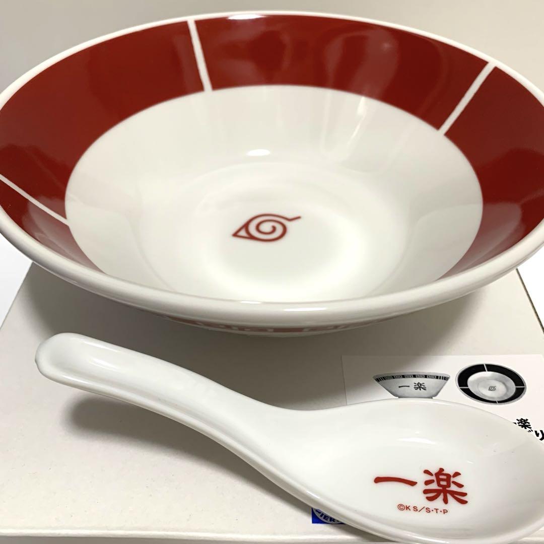 一楽　ナルト　ラーメン　どんぶり　レンゲセット　限定品