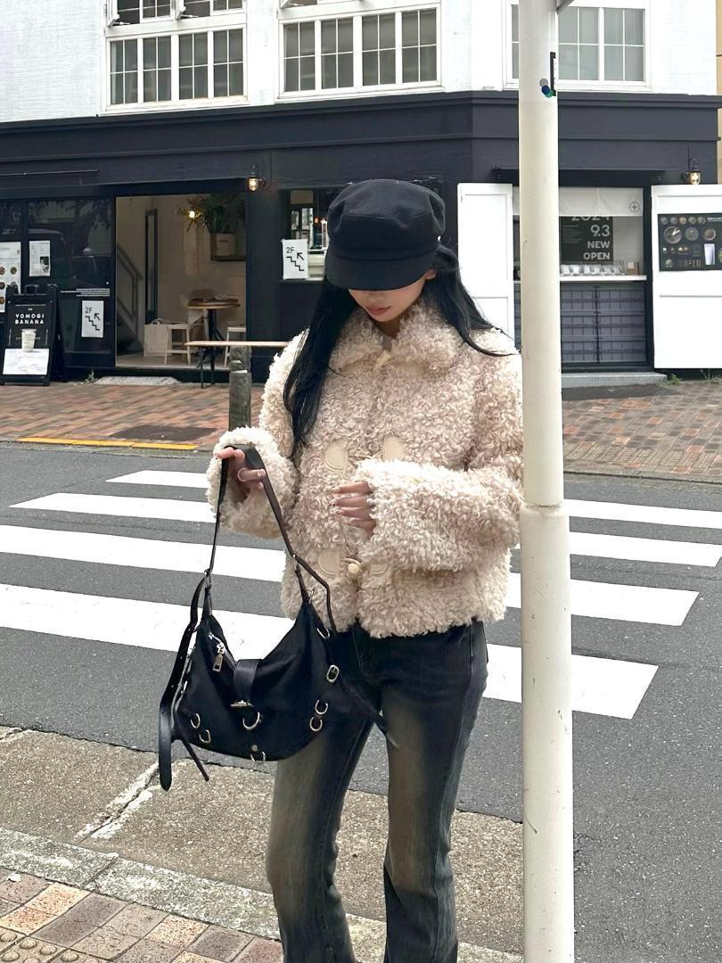 【安心のメルカリ便】プードルファータッチダッフルコート