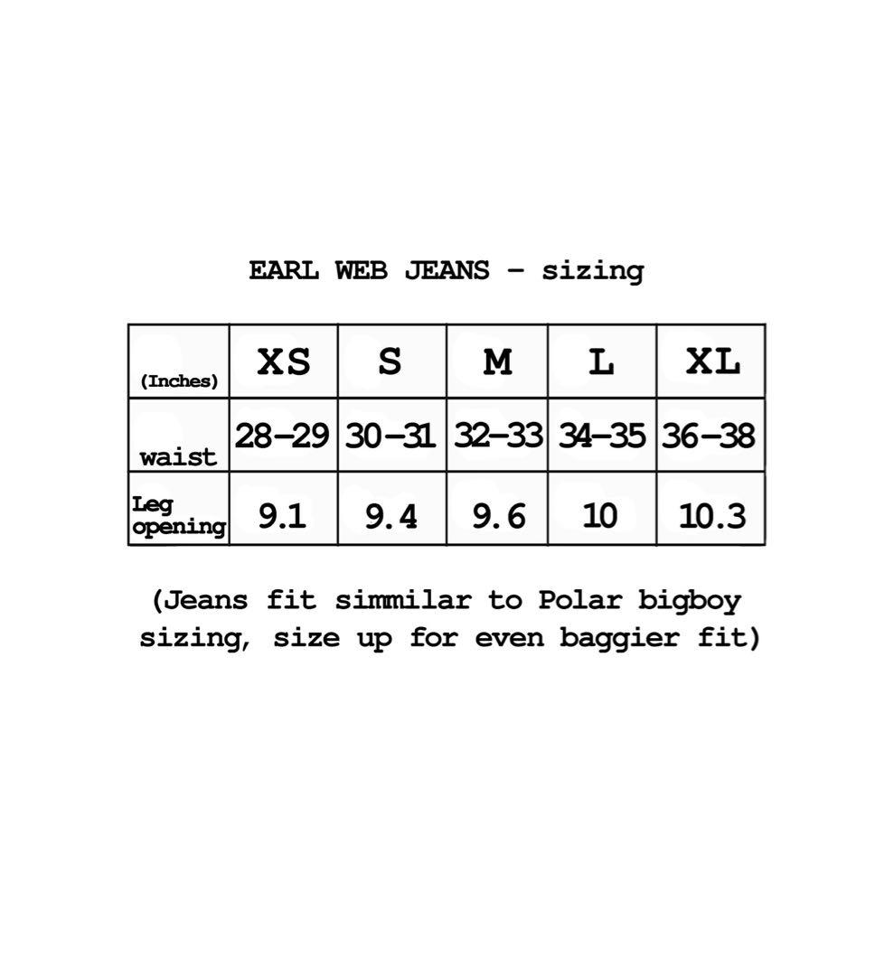 earl skateboards web jeans 紫 M