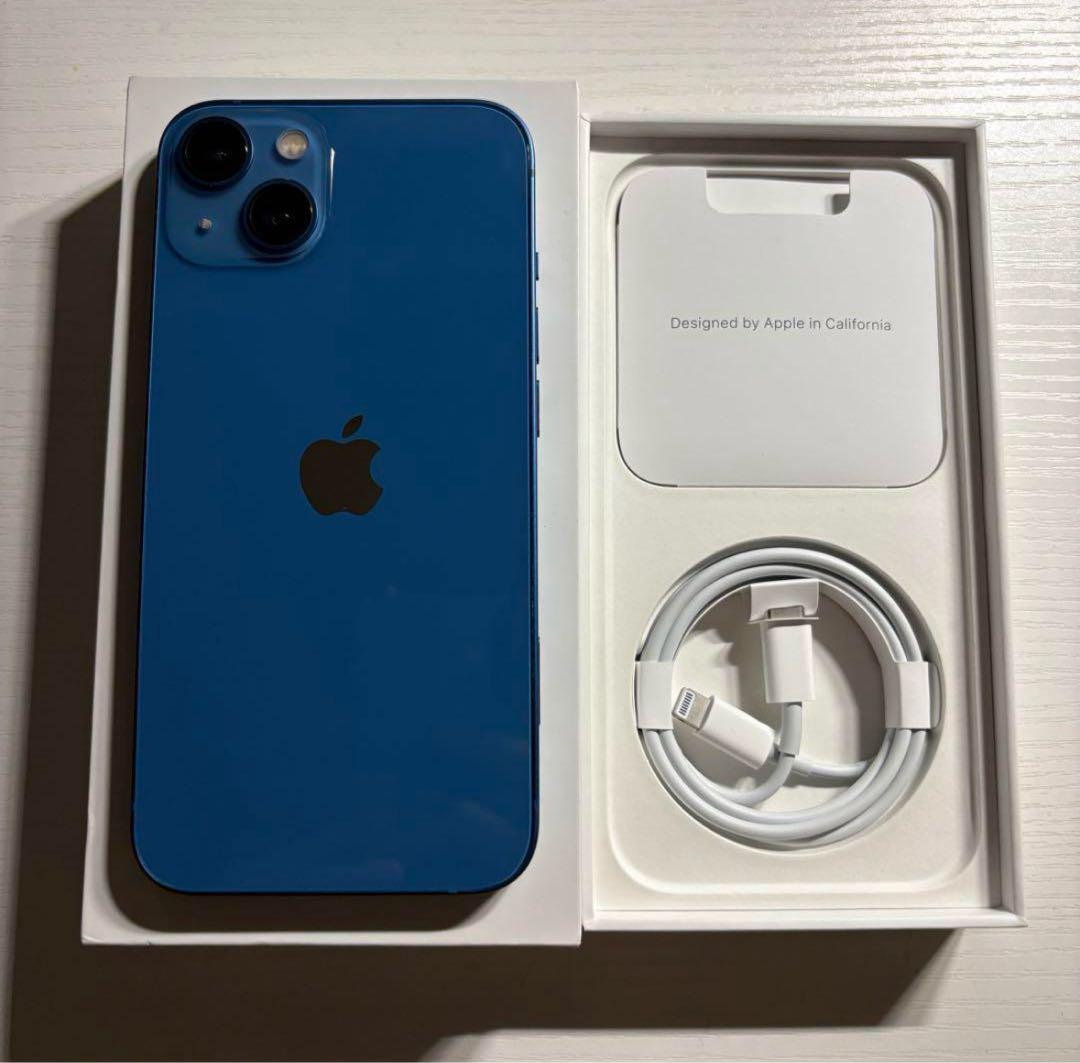 iPhone13 128GB ブルー SIMフリー 極美品