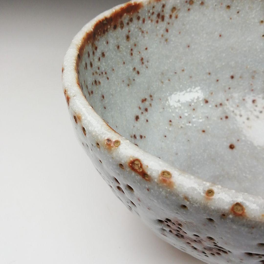 Ｔ６１２　茶碗　『御題　志野茶碗』『王子窯　加藤寛治 作』　共箱　抹茶碗　茶道具 T612 茶碗 『御題 志野茶碗』『王子窯 加藤寛治 作』 共箱