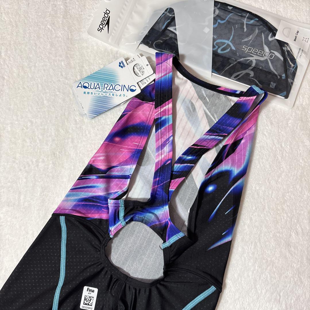 新品　レディース　アリーナ　競泳水着　Oサイズ　Fina アクアレーシング