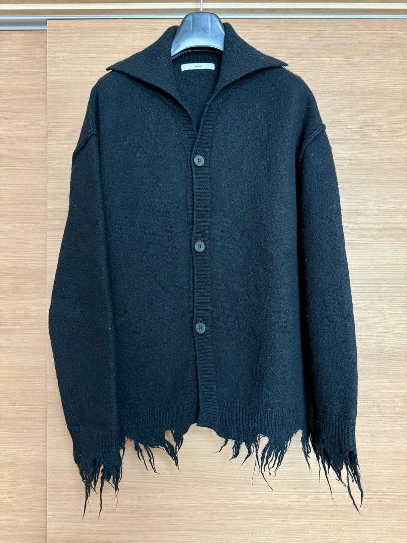 THRAW crash cardigan Knit 1 ブラック