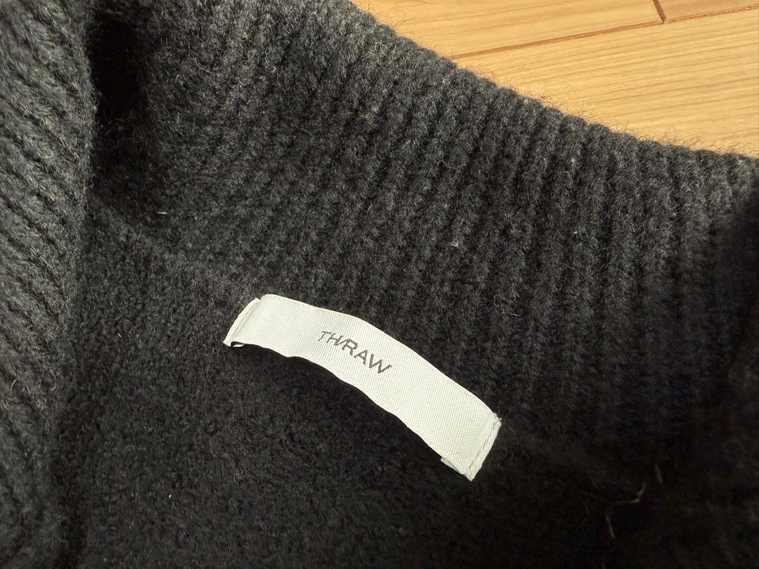 THRAW crash cardigan Knit 1 ブラック