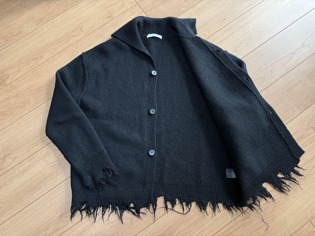 THRAW crash cardigan Knit 1 ブラック