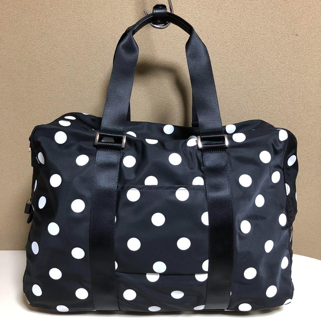 【​限​定​販​売​】 牛革 ボストンバッグ 水玉 VOYAGE b. agnès 美品 本革 メルカリ - BK バッグ