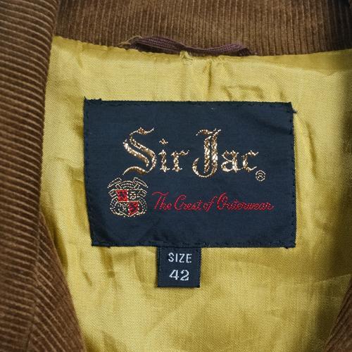 60s vintage sir jac コーデュロイ ジャケット ブラウン 金