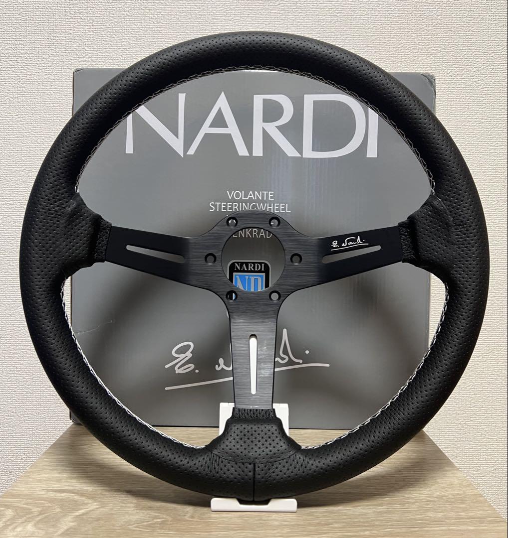 NARDI ステアリング ナルディ 14インチ 最終値下げ】ナルディNARDI ディープコーン レザー ステアリング