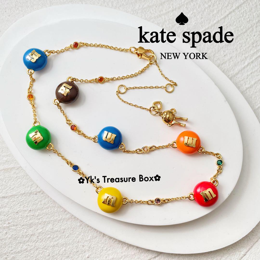 Z045/kate spade/レインボーM&M'sキャンディネックレス