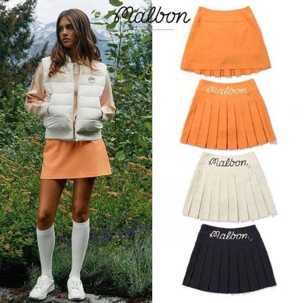 25マルボンゴルフ Malbon ウェア レディース スカート 春秋夏 - メルカリ