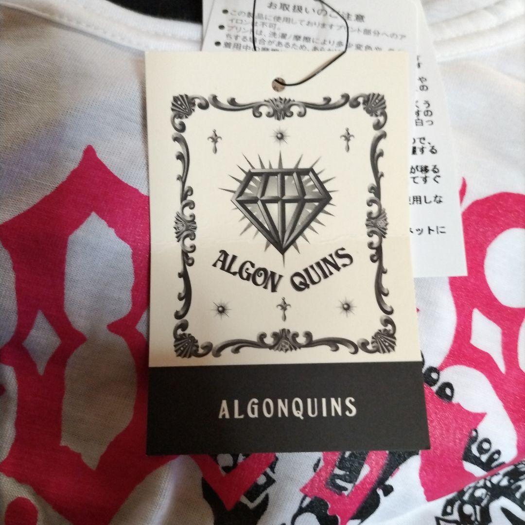 新品未使用タグ付き アルゴンキン 変形ドクロプリントTシャツ