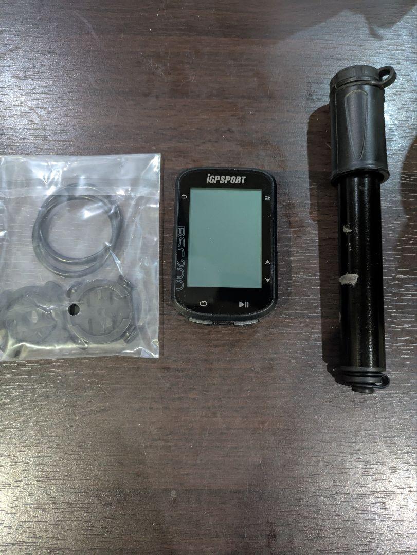 iGPSPORT BSC200 サイクルコンピューター 本体　携帯空気入れ