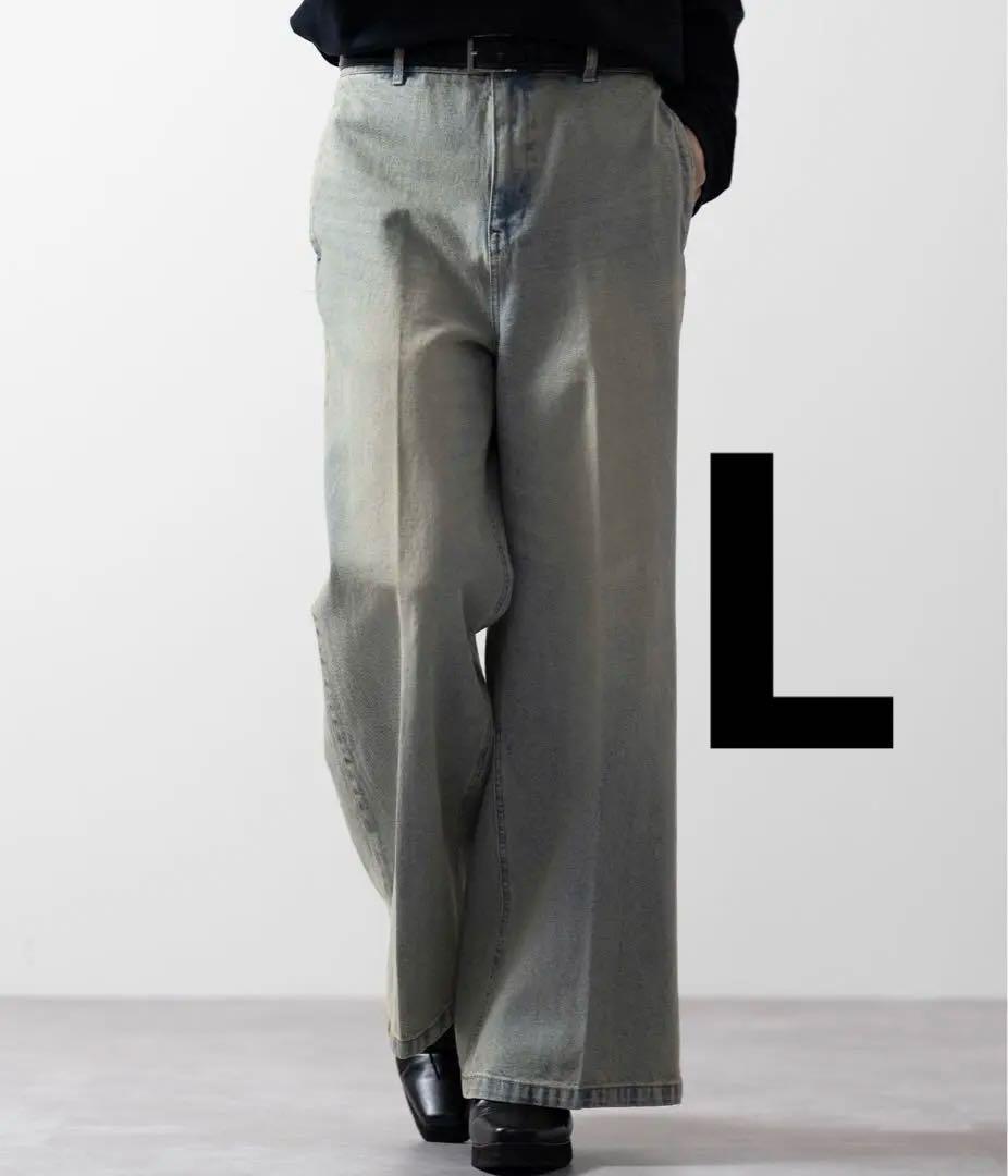 CLELフレアデニムパンツ　ベージュ系L 6,555円