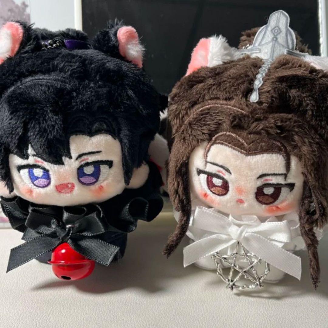 10cm 二哈和他的白猫师尊 ぬいぐるみペア 墨燃 楚晚宁 2ha 0611