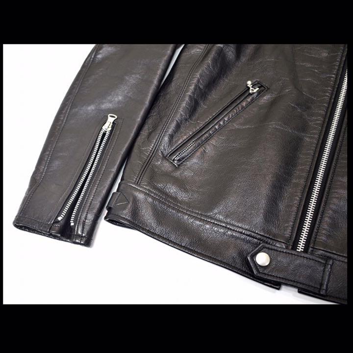 商品 DELUXE CLOTHING レザーライダースジャケット 強化 ジャケット レザー ブルゾン ヴィンテージ DeLuxe シングルライダース レザージャケット