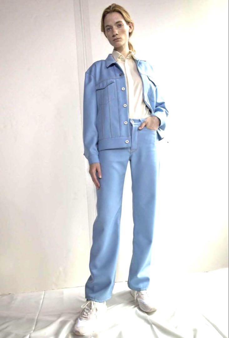 新品 OVERCOATウール デニム ジーンズ