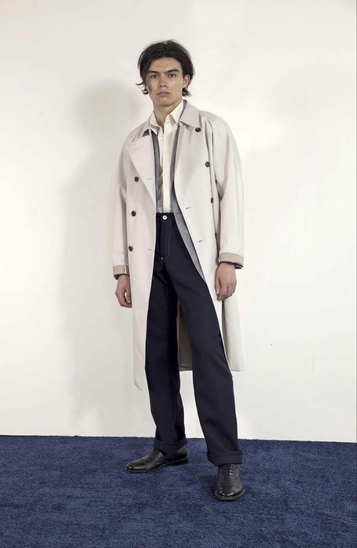 新品 OVERCOATウール デニム ジーンズ