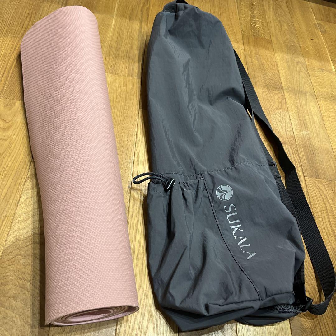 SUKALA ピンク ヨガマット 収納バッグ付き