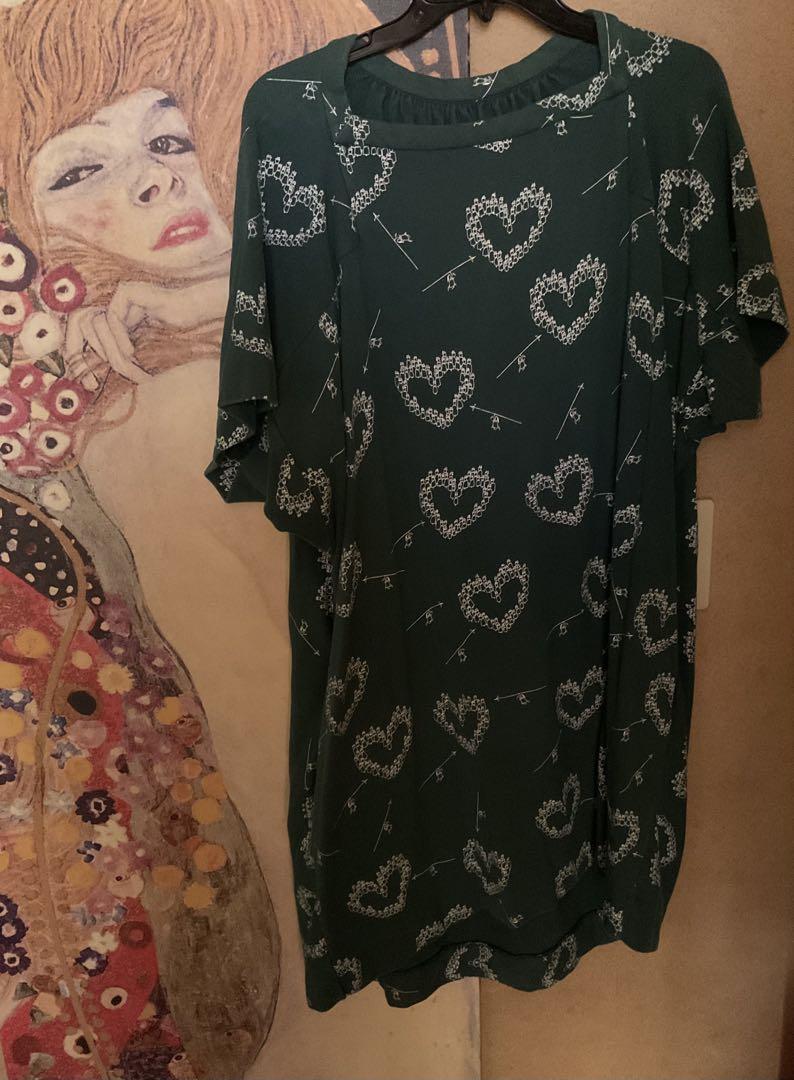 ベルンハルトウィルヘルムワンピース DARK GREEN
