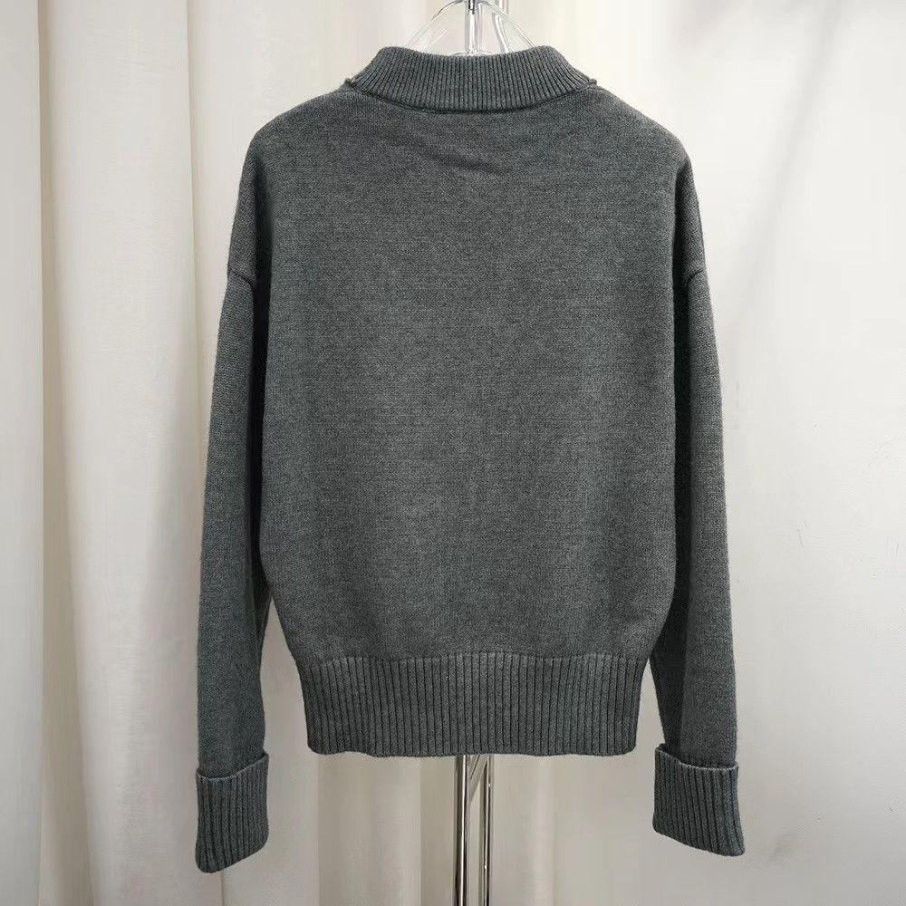 新品Amiparis アミパリス ニットセーター 男女兼用グレーSサイズ