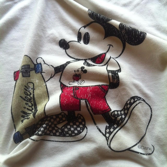 トップス OLD mickey/skate cotton T