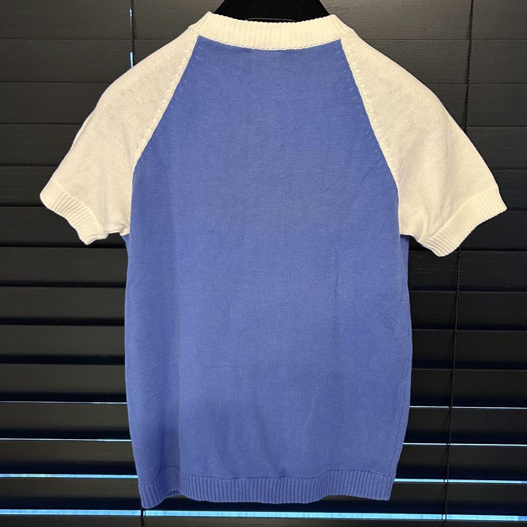 courrèges 21 半袖ロゴニット